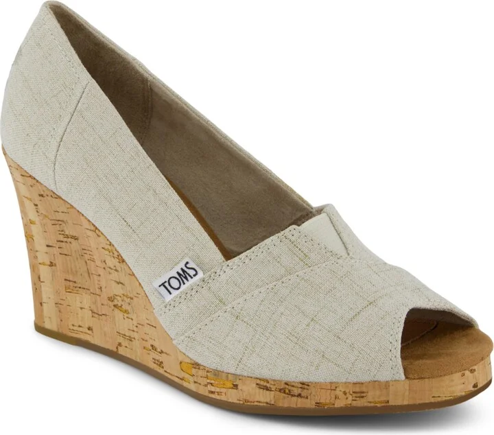 Toms Women's Slip On Wedge Sandals