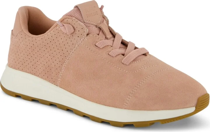 Toms Women's Trvl Lite Cabrillo Pointed Toe Sneakers - Water Repellent Cafe Creme Suede/Perfora