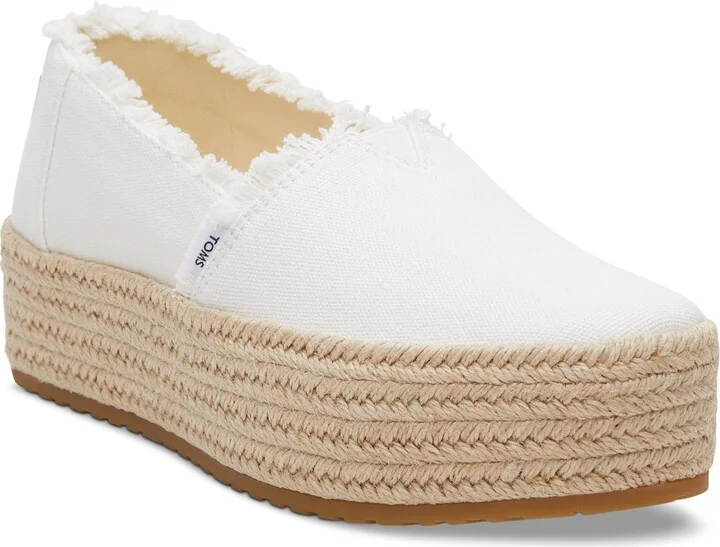 Toms Women's Valencia Canvas Platform Espadrilles