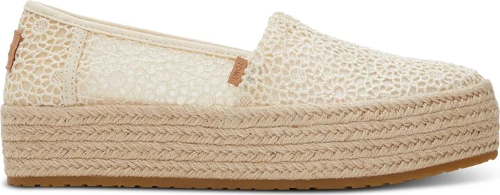 Toms Women's Valencia Moroccan Crochet Platform Espadrilles - Image 2