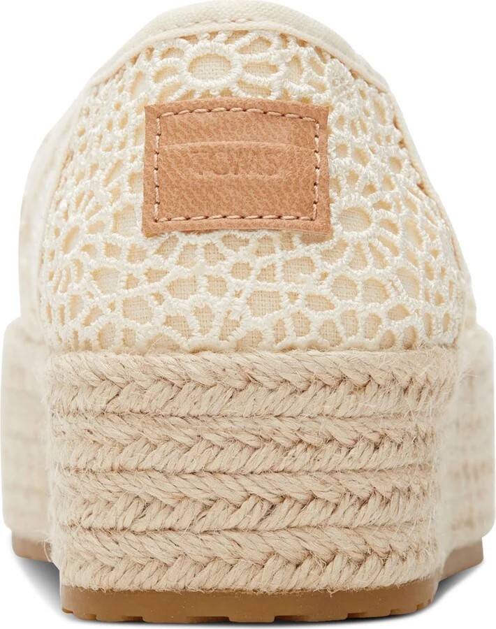 Toms Women's Valencia Moroccan Crochet Platform Espadrilles - Image 3