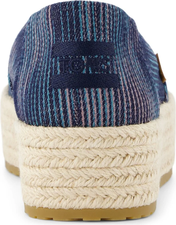 Toms Women's Valencia Novelty Denim Platform Espadrilles - Image 3