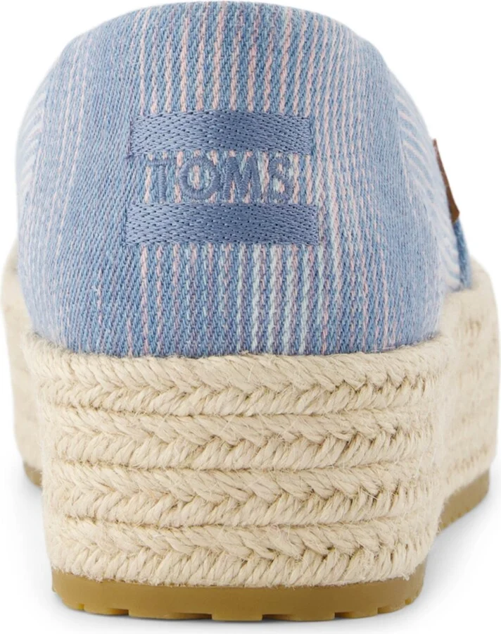 Toms Women's Valencia Novelty Denim Platform Espadrilles - Image 7