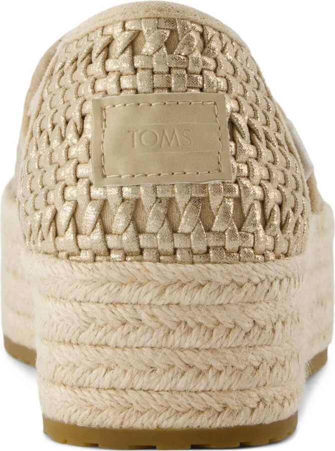 Toms Women's Valencia Platform Espadrille Slip-On Shoes - Image 3