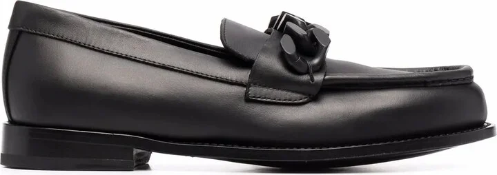 Tonal-Chain Loafers