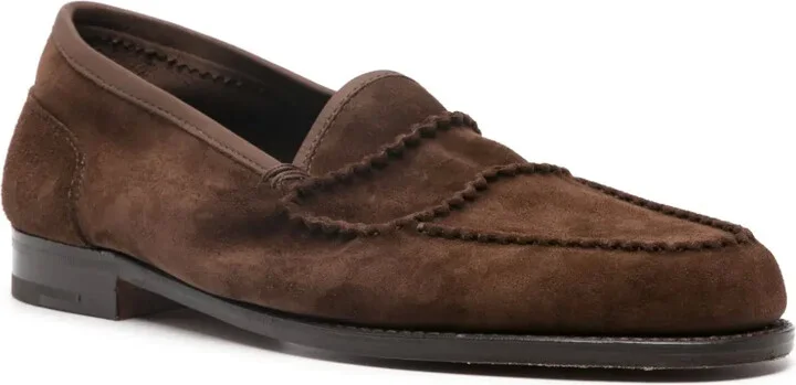 Tonal-Design Suede Loafers - Image 2