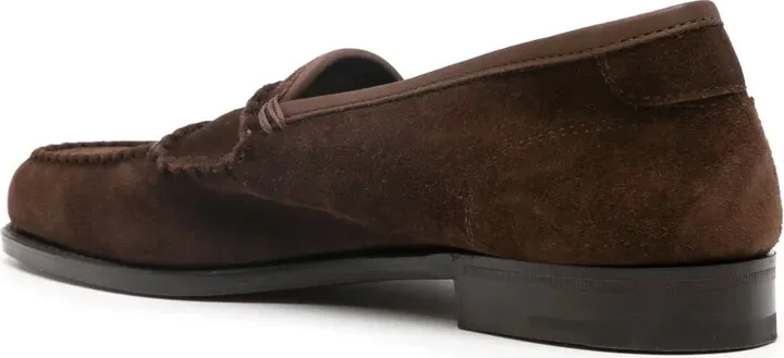 Tonal-Design Suede Loafers - Image 3