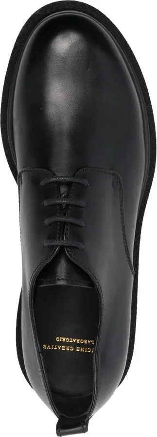 Tonal leather derby shoes - Image 4