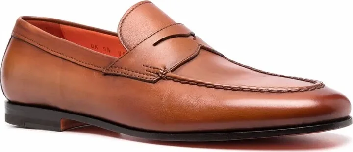 Tonal Leather Loafers - Image 2
