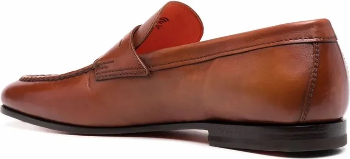Tonal Leather Loafers - Image 3