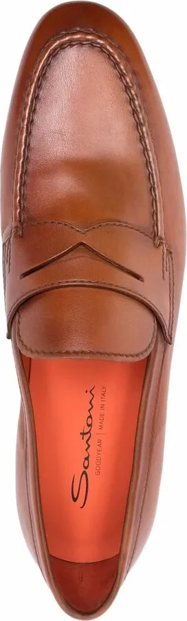 Tonal Leather Loafers - Image 4