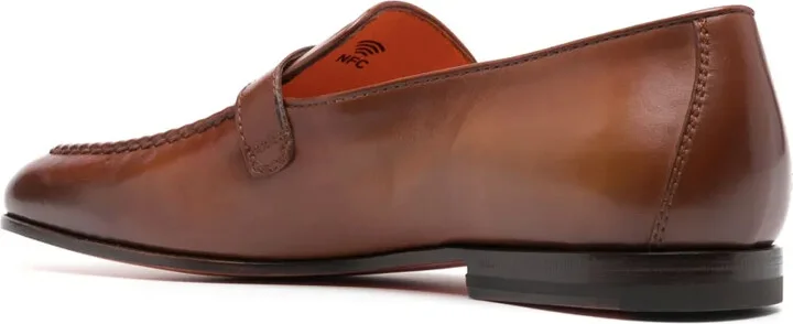 Tonal Leather Loafers - Image 3