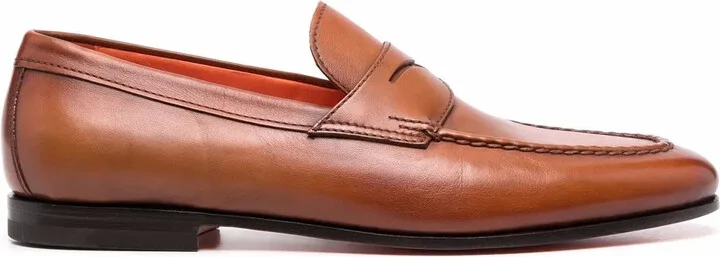 Tonal Leather Loafers