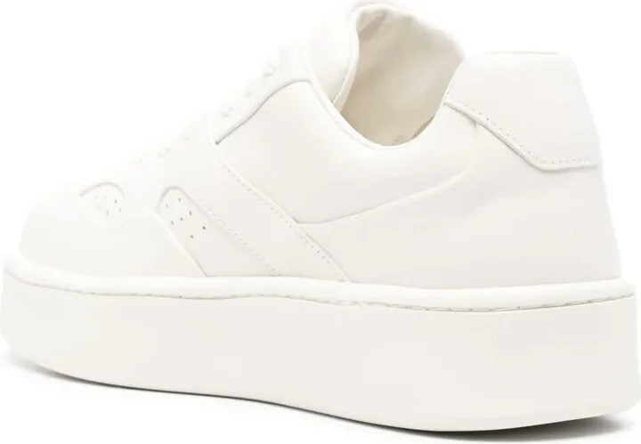 Tonal Leather Sneakers - Image 3