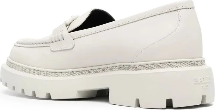 Tonal Logo-Plaque Loafers - Image 3