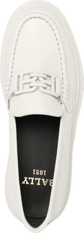 Tonal Logo-Plaque Loafers - Image 4