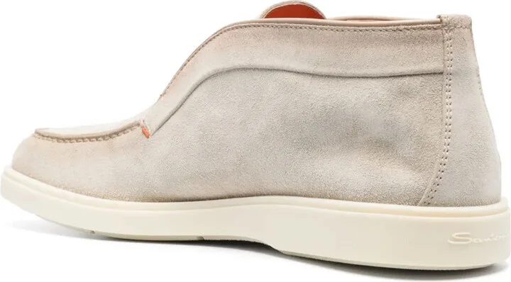 Tonal-Stitching Leather Boots - Image 3