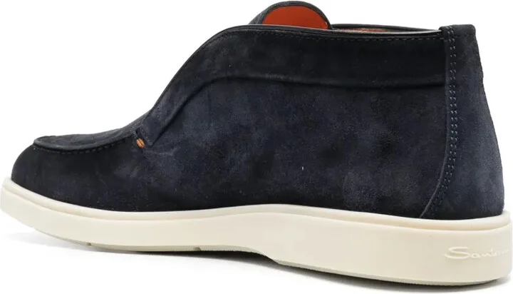 Tonal-Stitching Leather Loafers - Image 3