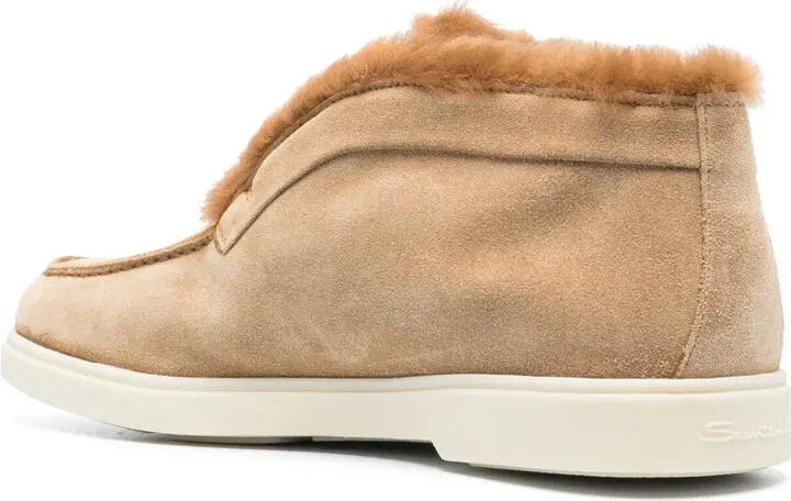 Tonal-Stitching Leather Loafers - Image 3