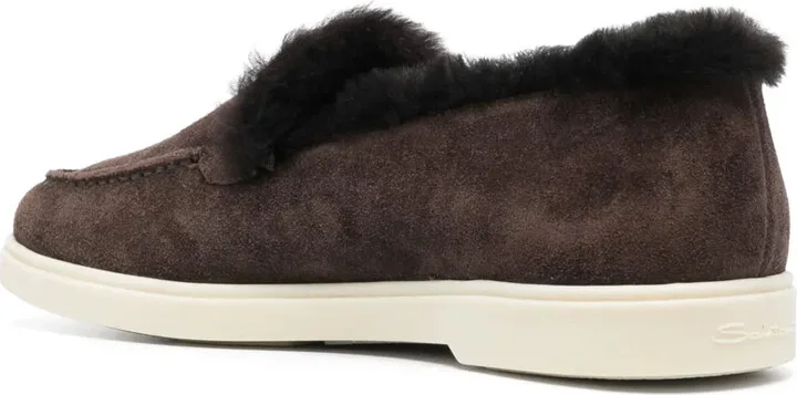 Tonal-Stitching Leather Loafers - Image 3
