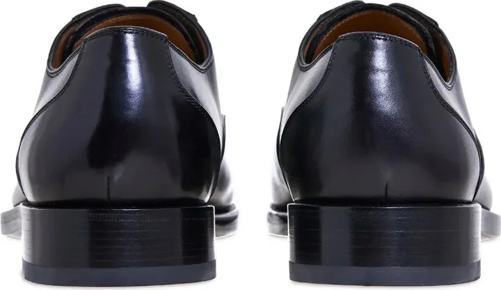 Tonal-Toecap Leather Oxford Shoes - Image 3
