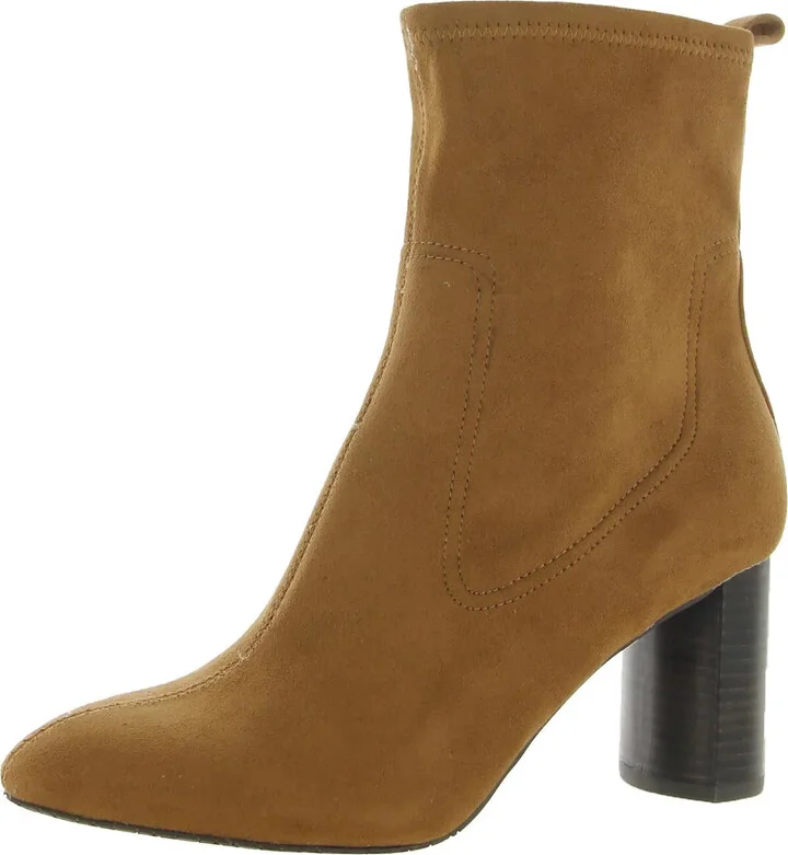 Tonesu Boots Women's US 8.5 Saddle Suede Block Heel Ankle Bootie ZPO3475