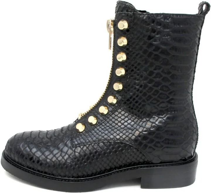 Tonette Bootie In Black Snake