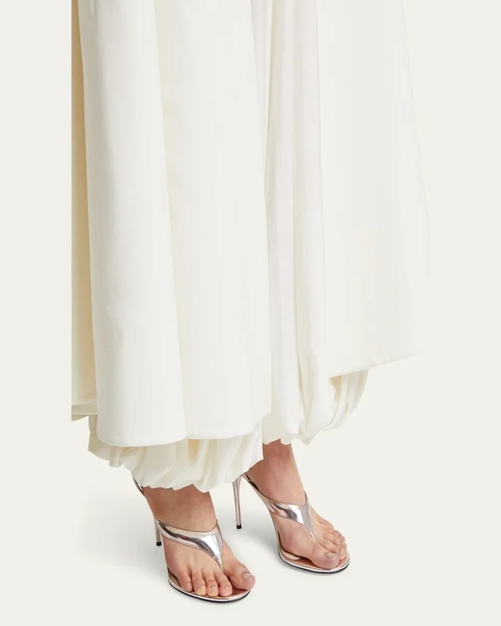 Tong Metallic Leather Sandals - Image 6