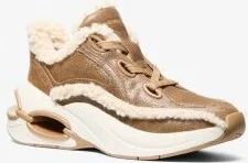 Toni Distressed Leather and Sherpa Trainer - Image 7