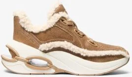 Toni Distressed Leather and Sherpa Trainer - Image 9