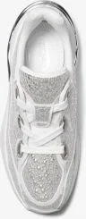 Toni Embellished Linen Blend Trainer - Image 5