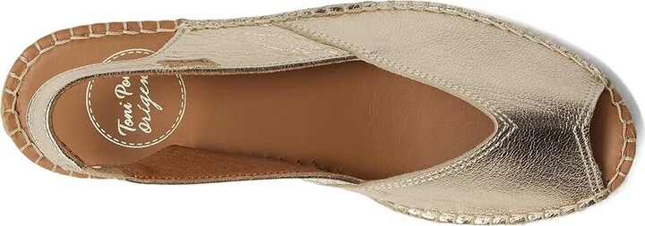 Toni Pons Bernia-P Women's Wedge Shoes Platinum Leather : EU 37 (US Women's 6.5-7) M - Image 2
