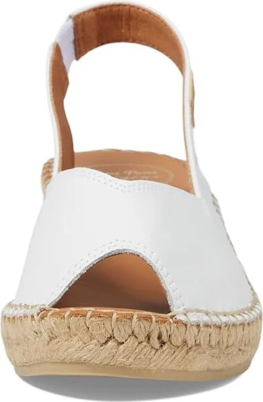 Toni Pons Bernia-P Women's Wedge Shoes White : EU 42 (US Women's 10.5-11) M, Leather - Image 2