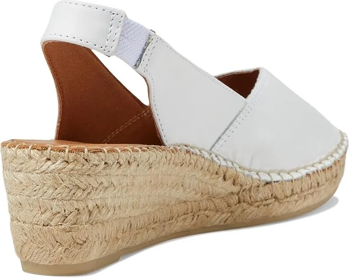 Toni Pons Bernia-P Women's Wedge Shoes White : EU 42 (US Women's 10.5-11) M, Leather - Image 4