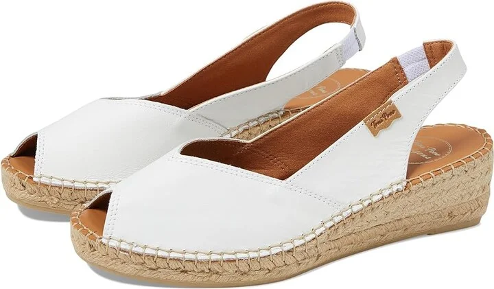 Toni Pons Bernia-P Women's Wedge Shoes White : EU 42 (US Women's 10.5-11) M, Leather