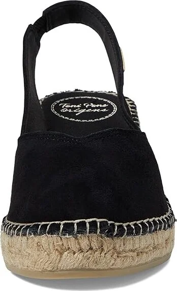 Toni Pons Betty-A Women's Wedge Shoes Black Suede : EU 36 (US Women's 5.5-6) M - Image 2