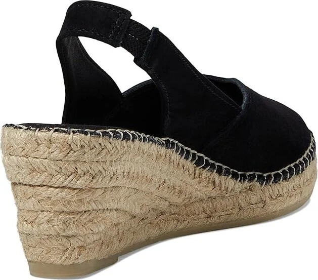 Toni Pons Betty-A Women's Wedge Shoes Black Suede : EU 36 (US Women's 5.5-6) M - Image 4