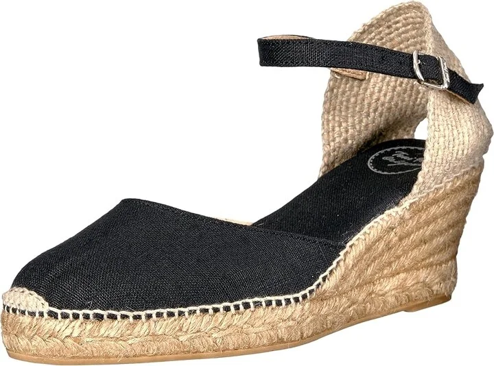 Toni Pons Caldes Women's Shoes Black Linen : EU 35 (US Women's 5) M, Textile - Image 2
