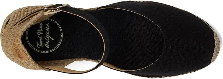 Toni Pons Caldes Women's Shoes Black Linen : EU 35 (US Women's 5) M, Textile - Image 3