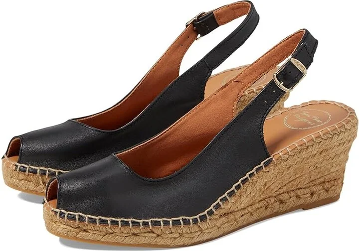 Toni Pons Croacia Women's Sandals Black : EU 39 (US Women's 8-8.5) M, Leather