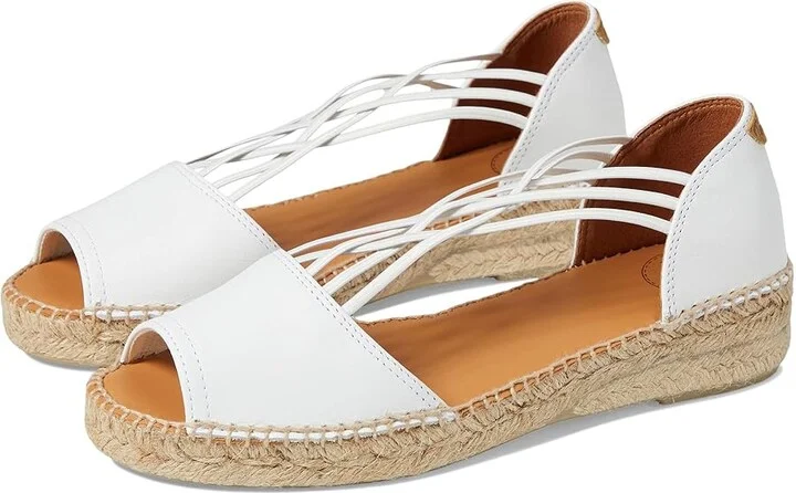 Toni Pons Ebre-P Women's Shoes White Leather : EU 36 (US Women's 5.5-6) M