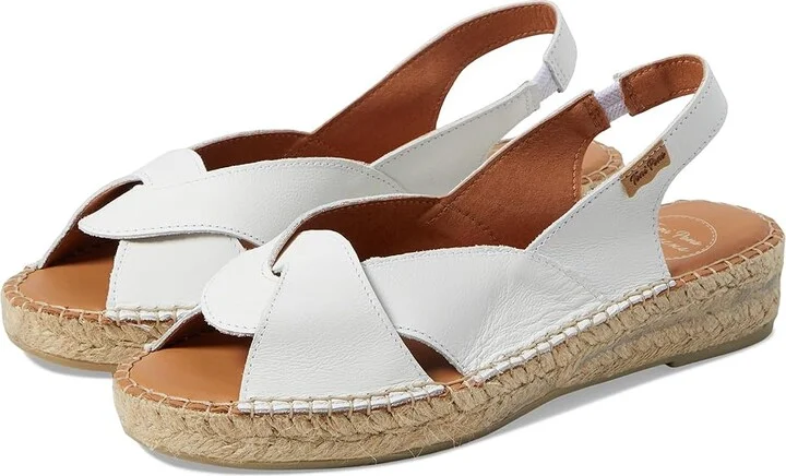 Toni Pons Enola-P Women's Sandals White : EU 39 (US Women's 8-8.5) M, Leather