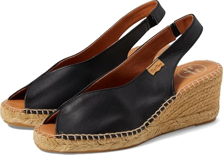 Toni Pons Laila-P Women's Sandals Black : EU 39 (US Women's 8-8.5) M, Leather