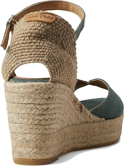 Toni Pons Lua-NT Women's Wedge Shoes Forest : EU 36 (US Women's 5.5-6) M, Textile - Image 4
