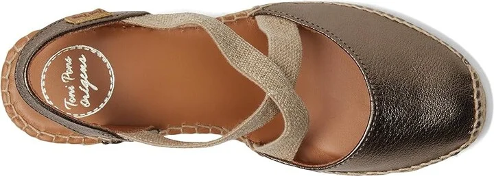 Toni Pons Saba-P Women's Shoes Bronze : EU 37 (US Women's 6.5-7) M, Textile - Image 2