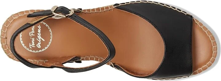 Toni Pons Sia-P Women's Wedge Shoes Negre/Black : EU 36 (US Women's 5.5-6) M, Leather - Image 2