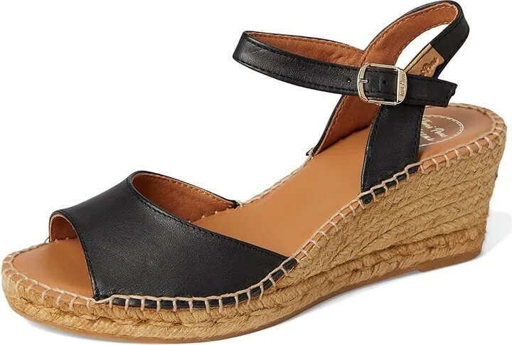 Toni Pons Sia-P Women's Wedge Shoes Negre/Black : EU 36 (US Women's 5.5-6) M, Leather - Image 5