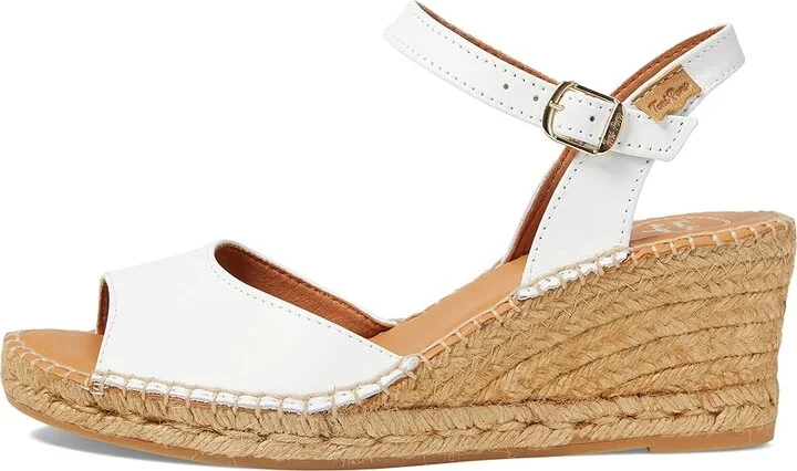 Toni Pons Sia-P Women's Wedge Shoes White Leather : EU 35 (US Women's 5) M - Image 5