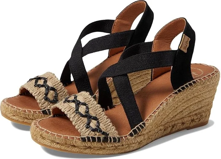 Toni Pons Susa-BN Women's Sandals Black : EU 37 (US Women's 6.5-7) M, Textile