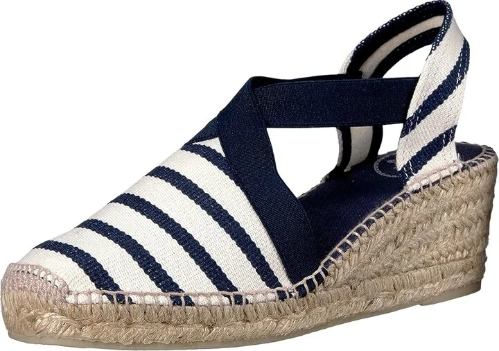 Toni Pons Tarbes Women's Shoes Ecru/Navy : EU 35 (US Women's 5) M, Textile - Image 2